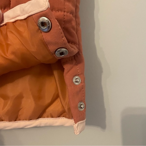 Kids Quilted Vest - Rust and Pink - Picture 4 of 5